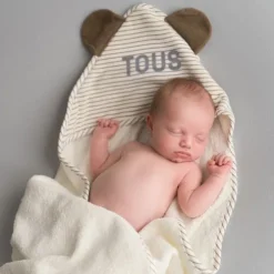 Baby bath cape in Classic beige