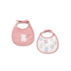 Baby bib set in Colors pink