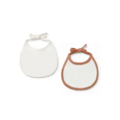Baby bib set in Geome beige