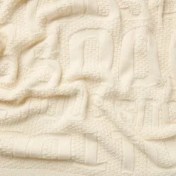Baby blanket in Nilo TOUS logo ecru