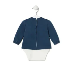 Baby bodysuit with t-shirt in Trend navy