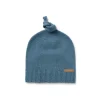 Baby hat with knot in Tricot blue