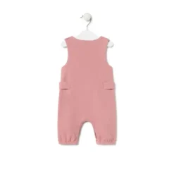 Baby playsuit in Geome pink