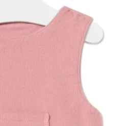 Baby playsuit in Geome pink