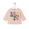 Bears, hearts and flowers t-shirt in Casual pink