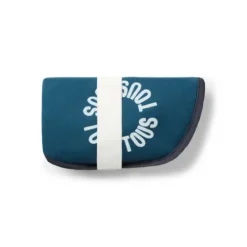 Bear-shaped travel changing mat in Trend navy