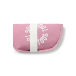 Bear-shaped travel changing mat in Trend pink