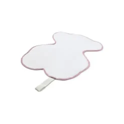 Bear-shaped travel changing mat in Trend pink