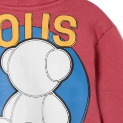Bold Bear hoodie in Casual maroon