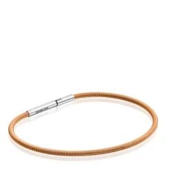 Bransoletka Mesh Tube 17 cm z Pomarańczowy stali IP