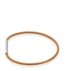 Bransoletka Mesh Tube 17 cm z Pomarańczowy stali IP