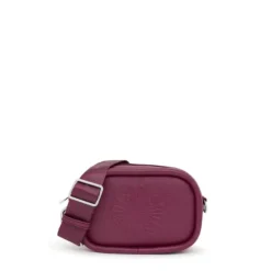 Burgundy leather Crossbody reporter bag TOUS Miranda