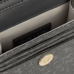 Ciemnoszare wiszące etui na telefon Kaos Mini Lines