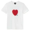 Czerwony T-shirt z krótkimi rękawami TOUS Motifs Spray M