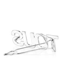Duża stalowa spinka Logo