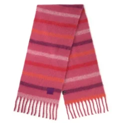 Fuksjowy fular TOUS Stripes