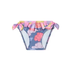 Girls bikini bottoms in Aqua navy blue