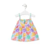 Girls sleeveless dress in Aqua sky blue