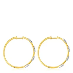 Gold TOUS Puppies Earrings with Diamond