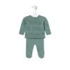 Knitted baby set in Tricot TOUS logo green