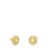 Kolczyki Oursin ze złota, z diamentami 0,19 ct.