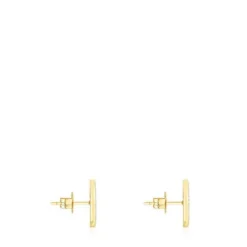 Kolczyki Oursin ze złota, z diamentami 0,19 ct.
