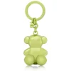 Limonkowy breloczek Bold Bear z motywem misia