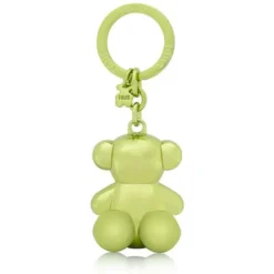 Limonkowy breloczek Bold Bear z motywem misia