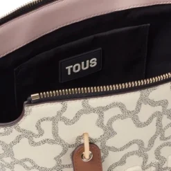 Mała beżowa torba z rączkami Kaos Icon