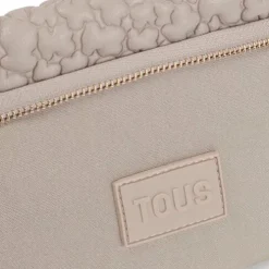 Mała torebka przez ramię TOUS Jane Puffy Bear w kolorze taupe