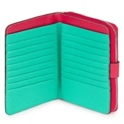 Medium mint and beige New Dubai Wallet