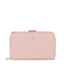 Medium pink and beige New Dubai Wallet