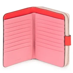 Medium pink and beige New Dubai Wallet