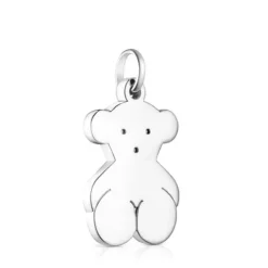 Medium Silver Sweet Dolls bear Pendant