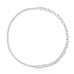 Naszyjnik choker TOUS Calin ze srebra, z okrągłymi pierścieniami