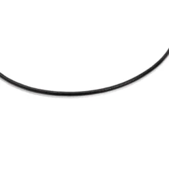Naszyjnik choker z czarnej skóry z zapięciem ze srebra TOUS Chokers