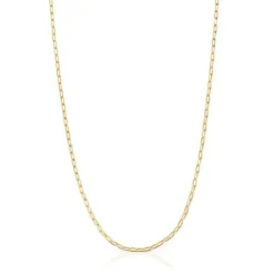 Naszyjnik choker ze srebra pokrytego 18-karatowym złotem, z owalnymi pierścieniami, o długości 50 cm TOUS Basics