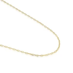 Naszyjnik choker ze srebra pokrytego 18-karatowym złotem, z owalnymi pierścieniami, o długości 50 cm TOUS Basics