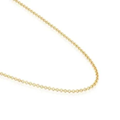 Naszyjnik choker ze srebra pokrytego 18-karatowym złotem, z pierścieniami, o długości 45 cm TOUS Chain