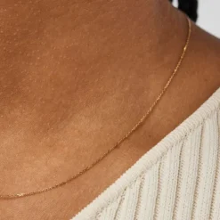 Naszyjnik choker ze złota, o długości 45 cm TOUS Basics