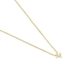 Naszyjnik ze złota, z krzyżykiem i diamentami 0,08 ct Les Classiques