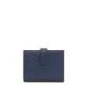 Navy blue leather Flap Card wallet TOUS Miranda