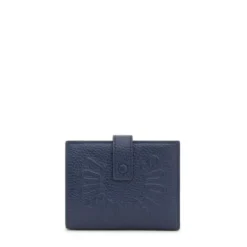 Navy blue leather Flap Card wallet TOUS Miranda
