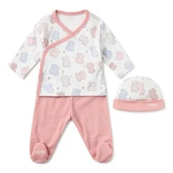 Newborn baby outfit in Colors pink