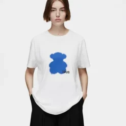 Niebieski T-shirt z krótkimi rękawami TOUS Motifs Spray M