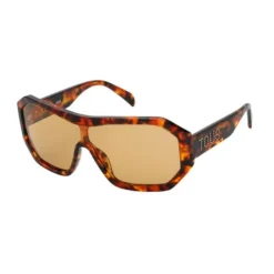 Okulary przeciwsłoneczne Studs Mask w kolorze havana