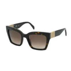 Okulary przeciwsłoneczne w kolorze havana Square Mesh
