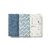 Pack of 3 muslins in MMuse blue