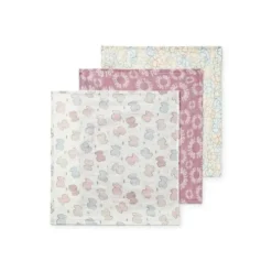 Pack of 3 muslins in MMuse pink