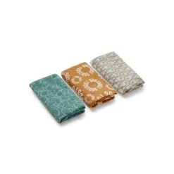 Pack of 3 muslins in MMuse multicolour
